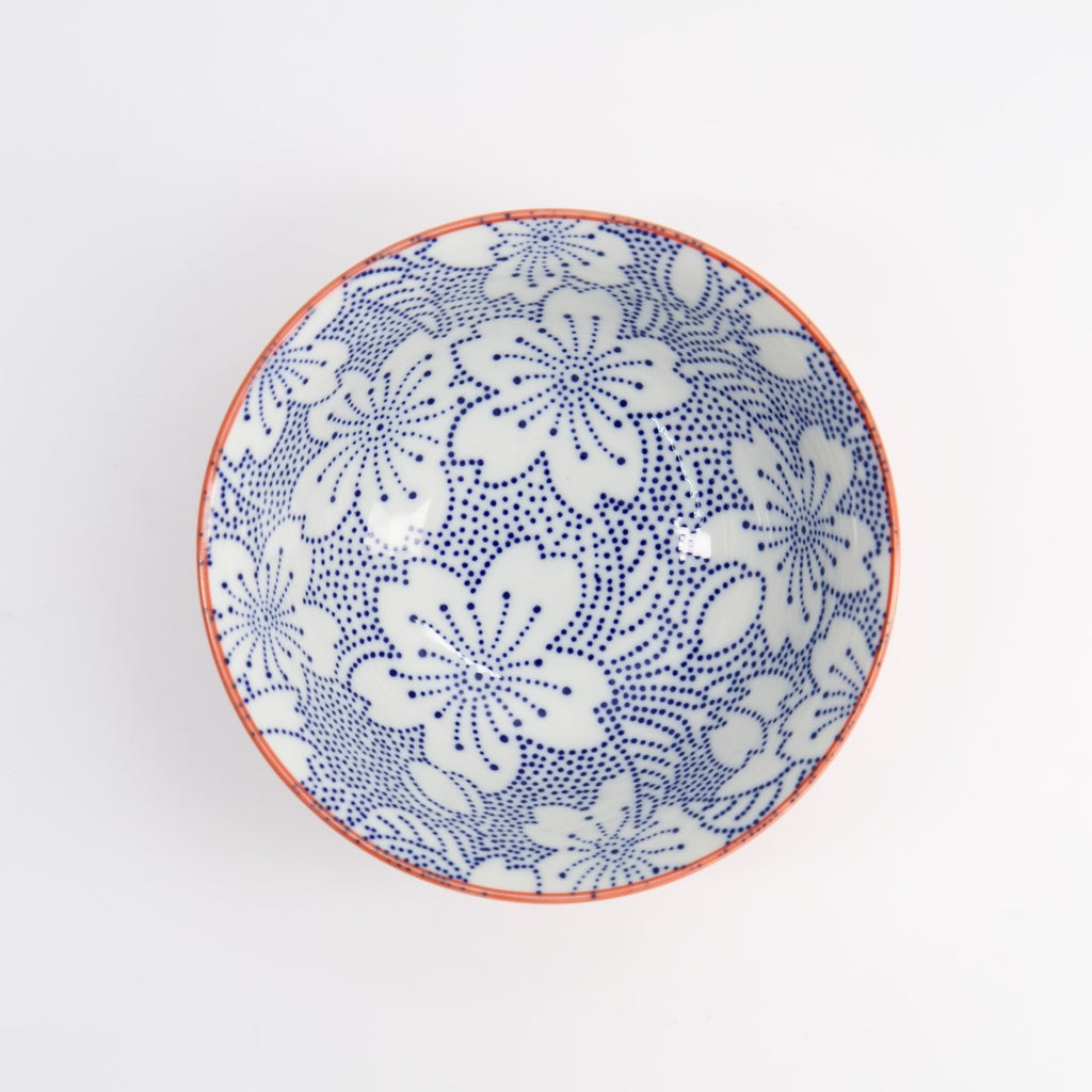 Mixed Bowls Dot Sakura 红蓝色