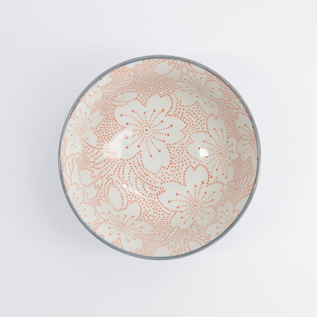Mixed Bowls Dot Sakura 红灰色