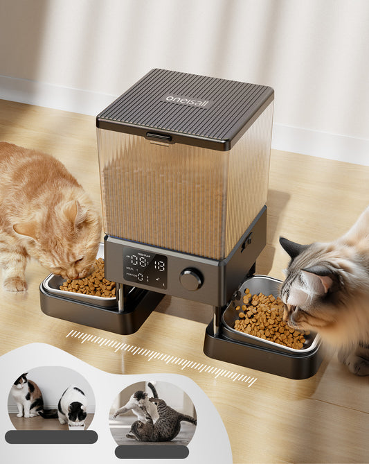 Oneisall 自动食物碗 PFD-002 CW15006 - 食物碗 - 自动食物分配器 - 猫和狗 (翻新)