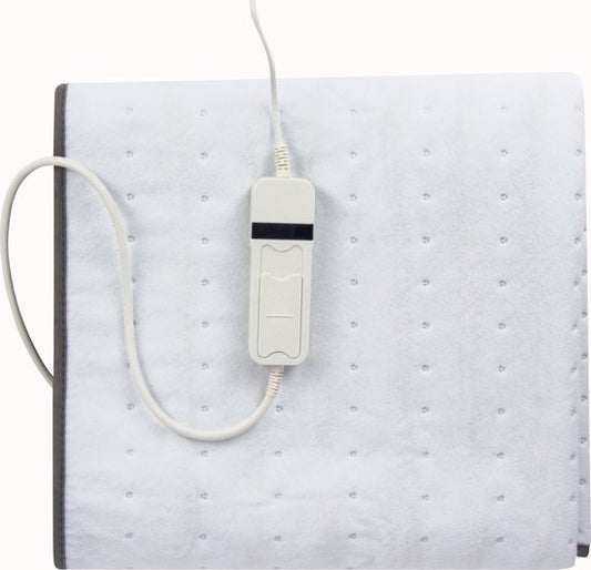 小达电热毯 1人加热底毯 3档 60瓦 自动断电 过热保护 150x80cm 白色 床上的电暖器