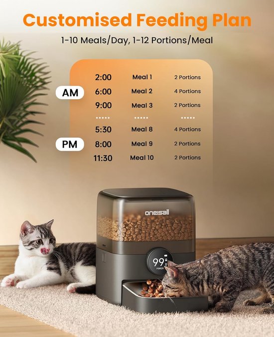 Oneisall 3L喂食器电池款黑色(翻新)