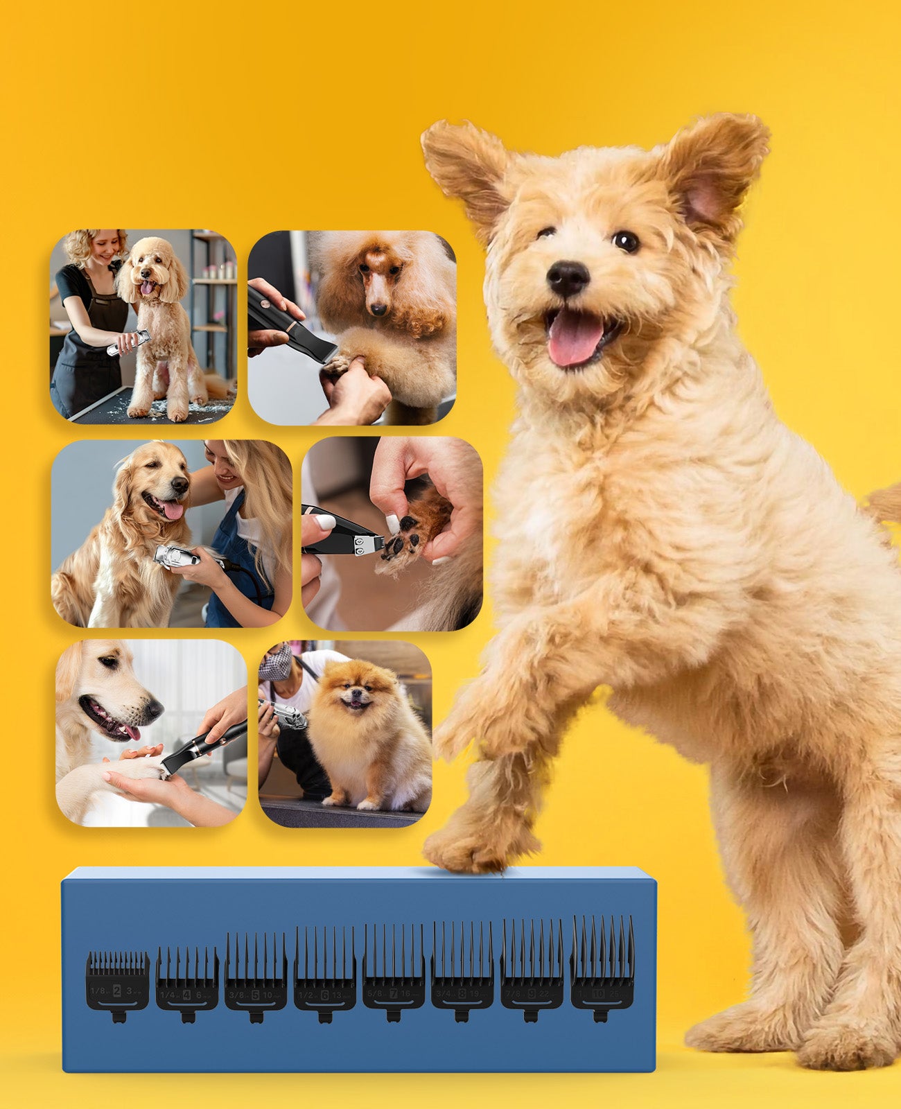 Oneisall 爪子和毛发修剪器 RFC-676+P20 CW01053-Z - 狗美容套装 - 狗剪 - 猫和狗 (二手)