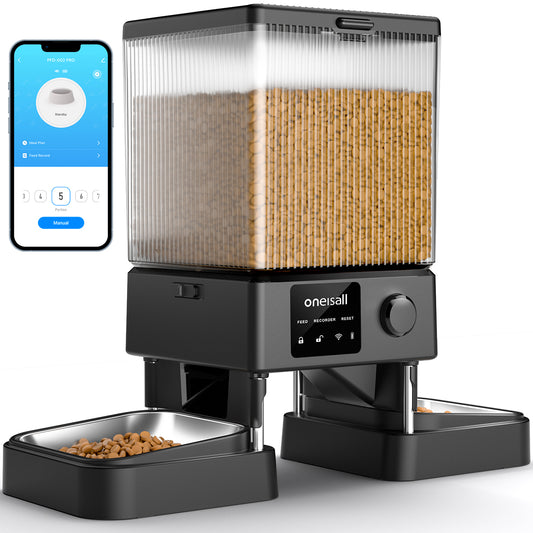 Oneisall 自动食物碗 PFD-002 Pro CW15008 - 食物碗 - 自动食物分配器 - 猫和狗 (翻新)