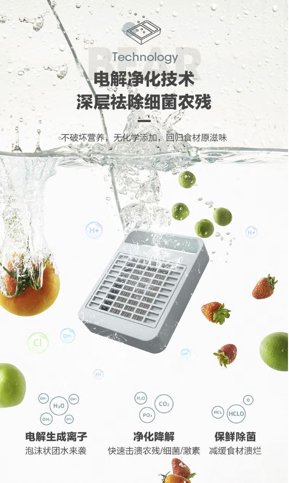 小熊(Bear)果蔬净化清洗机 分离式智能SJQ-B45H5