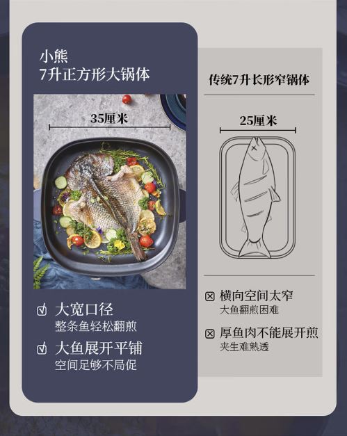 小熊(Bear)多功能7升火锅家用涮烤锅 DHG-P70B1
