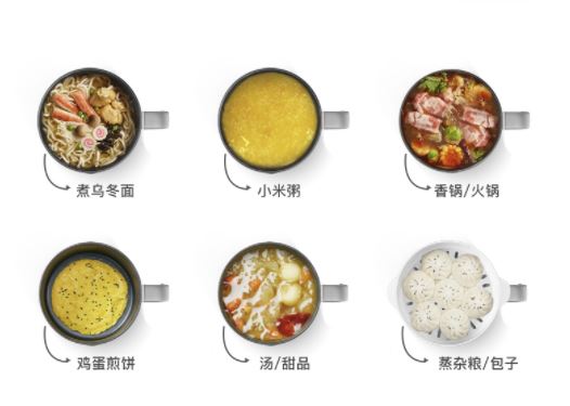 小熊(Bear)电煮锅多功能锅电锅🍲泡面锅(带蒸笼)C12K1 1月预售