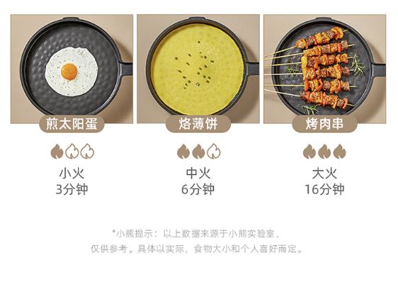 小熊(Bear)电饼铛 可拆洗 双盘加热 旋钮调温DBC-E15T1