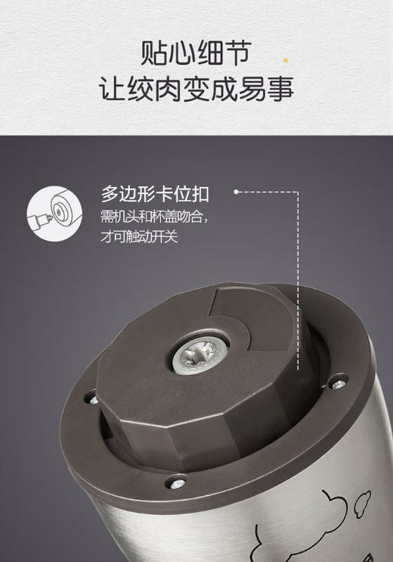 小熊(Bear)不锈钢机身2升绞肉机 玻璃杯体 QSJ-BO3E1