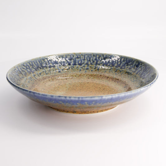 Minoyaki Reef Blue Deep Plate 蓝色陶瓷深盘