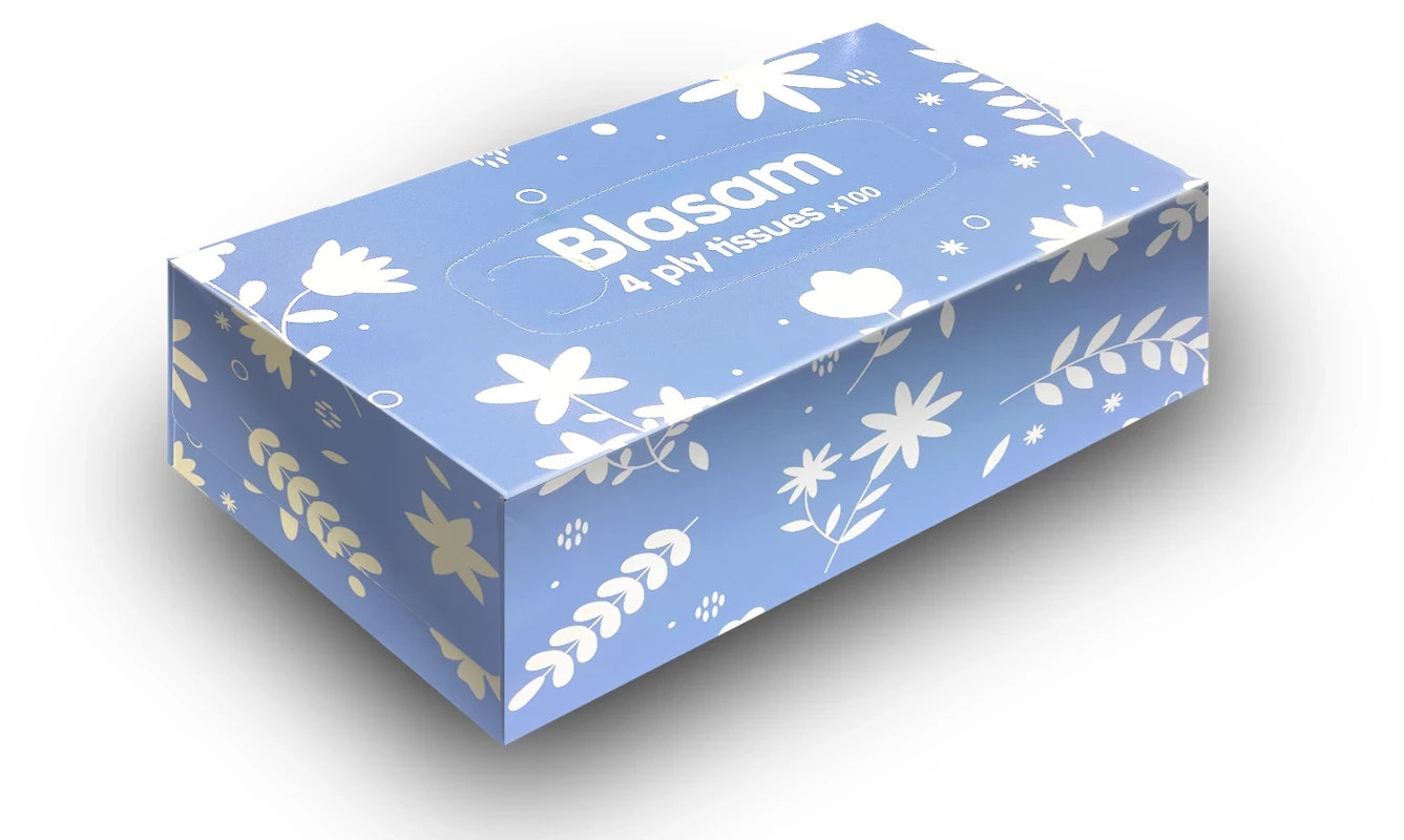 Balsem Tissues 4-laags met 100 vellen舒洁纸巾，4层，100张装